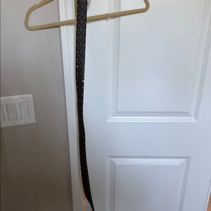 White House Black Market Black size  L studded belt NWT